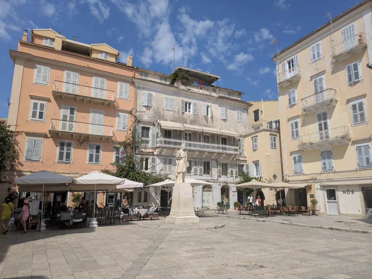 One of the old town plazas