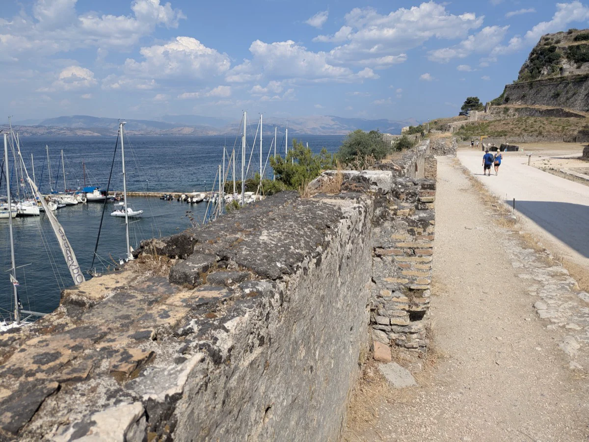 Looking out to the sea from the fortress